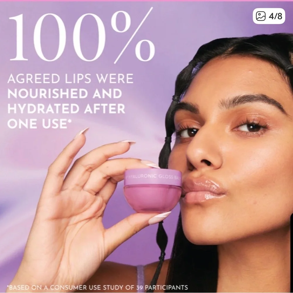 Glow Recipe Plum Plump Hyaluronic Gloss Balm 0.52 oz NEW